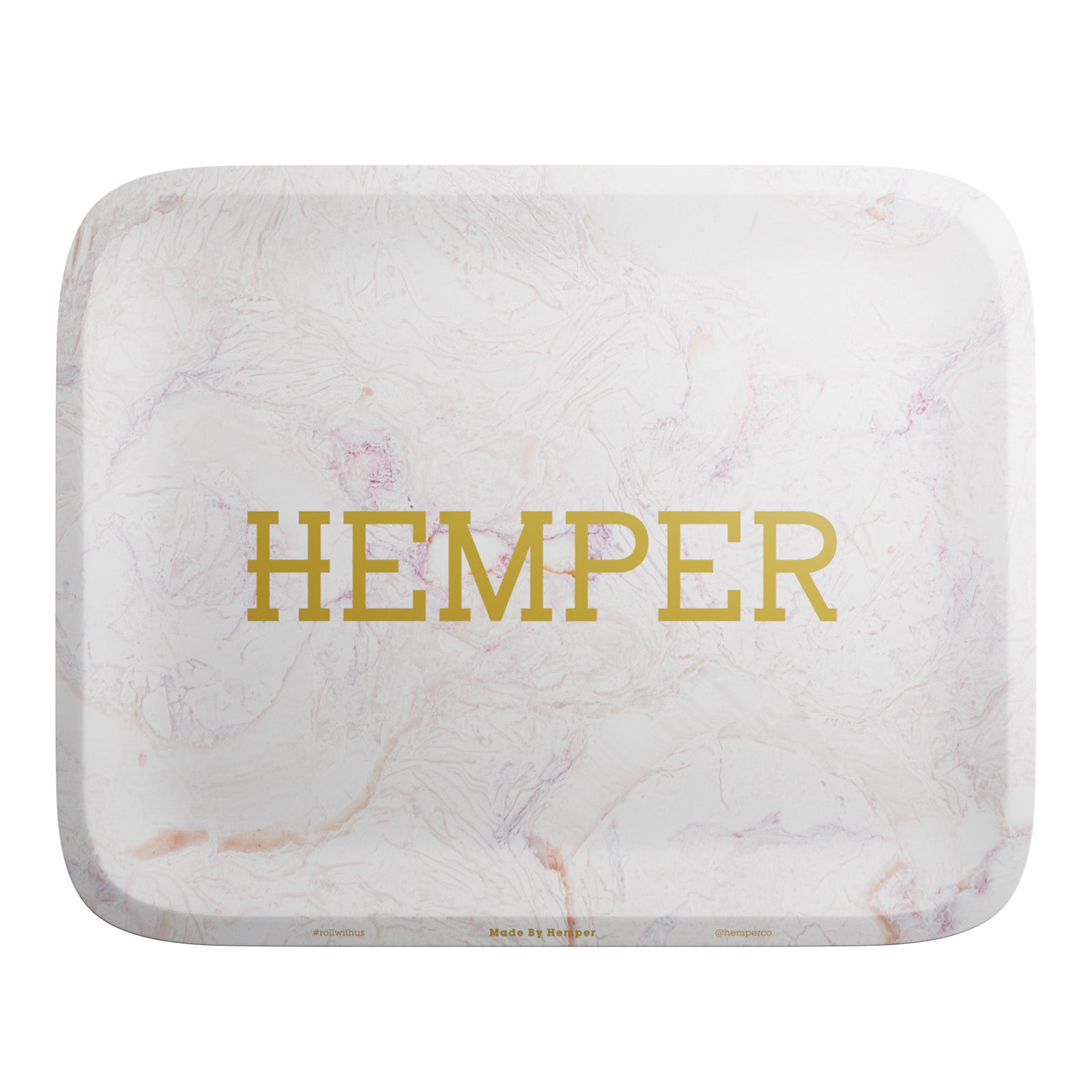 Luxe Marble Pink/White Rolling Tray