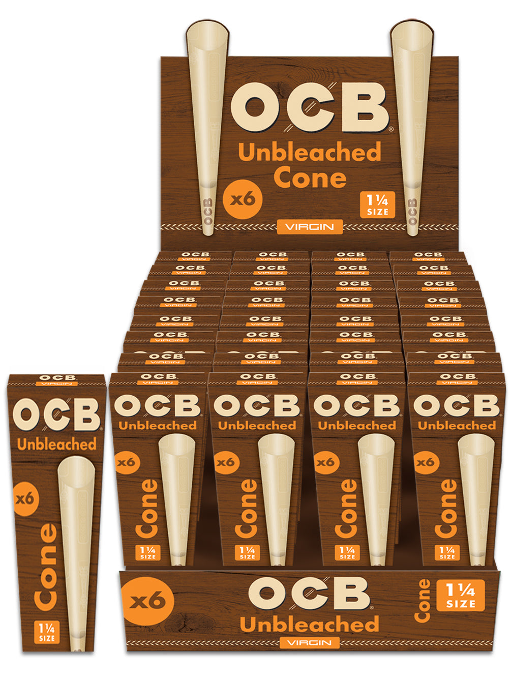 OCB - Virgin 1-1/4 Pre-Rolled Cones