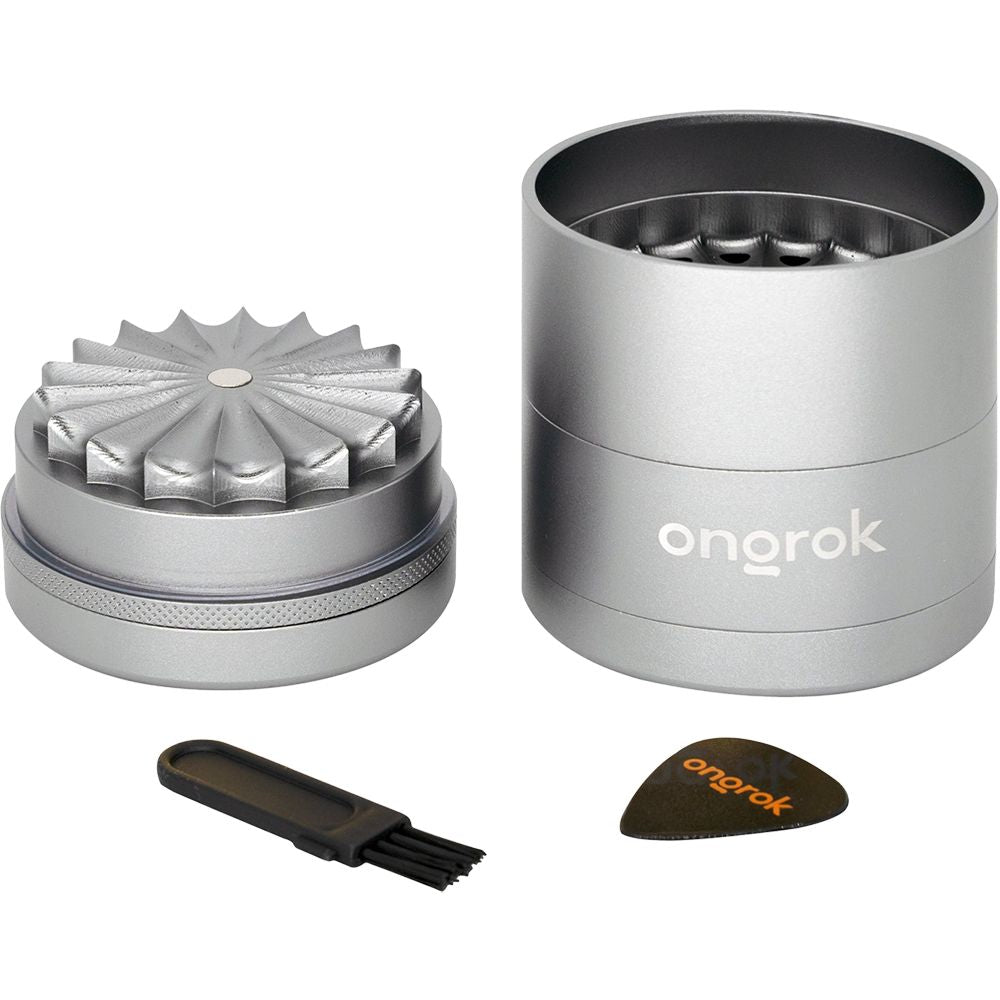 ONGROK Flower Petal Toothless Aluminum Storage Grinder - 5pc