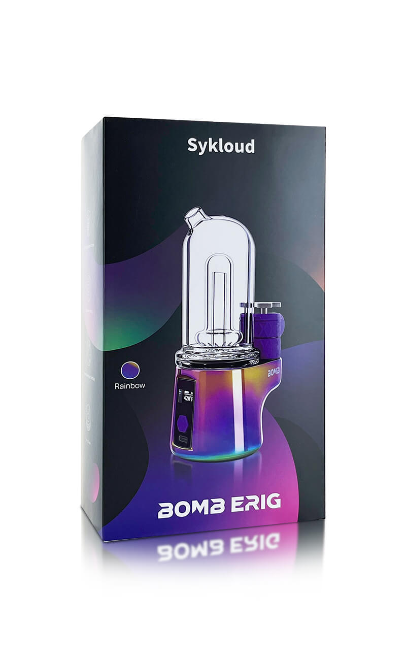 BOMB ERIG Sykloud Portable Electric Dab Rig - Rainbow