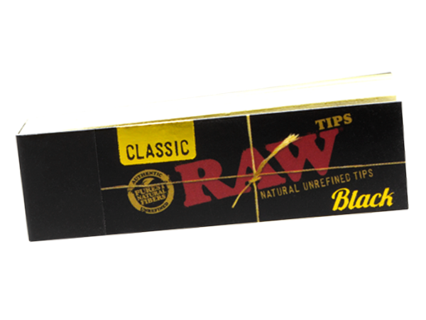 RAW - Classic Black Filter Tips 50ct