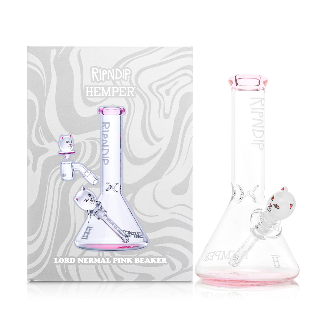 RIPNDIP X HEMPER Lord Nermal Pink Beaker Bong Kit