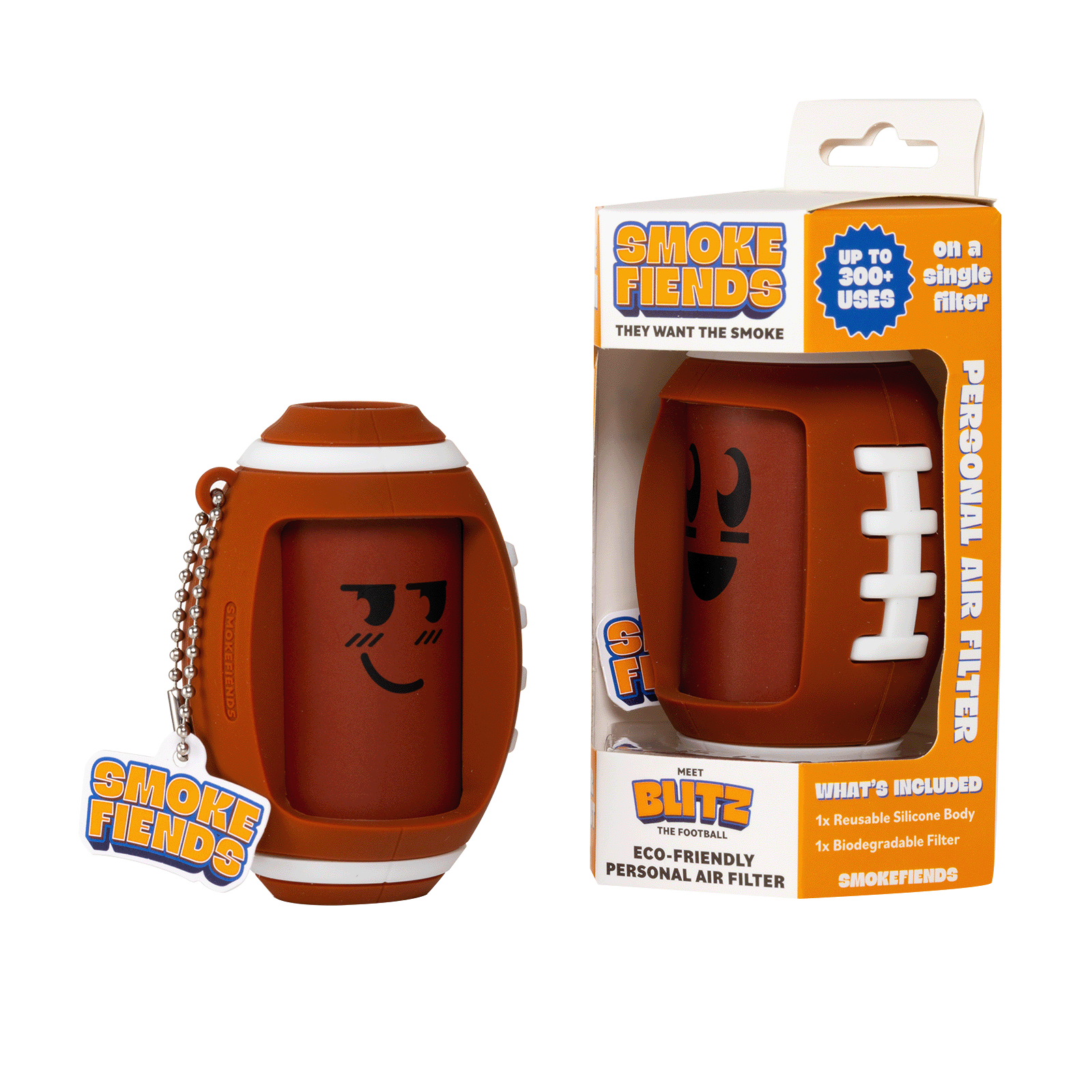Smoke Fiends - Personal Air Filter Blitz The Football Themed Eco-Friendly