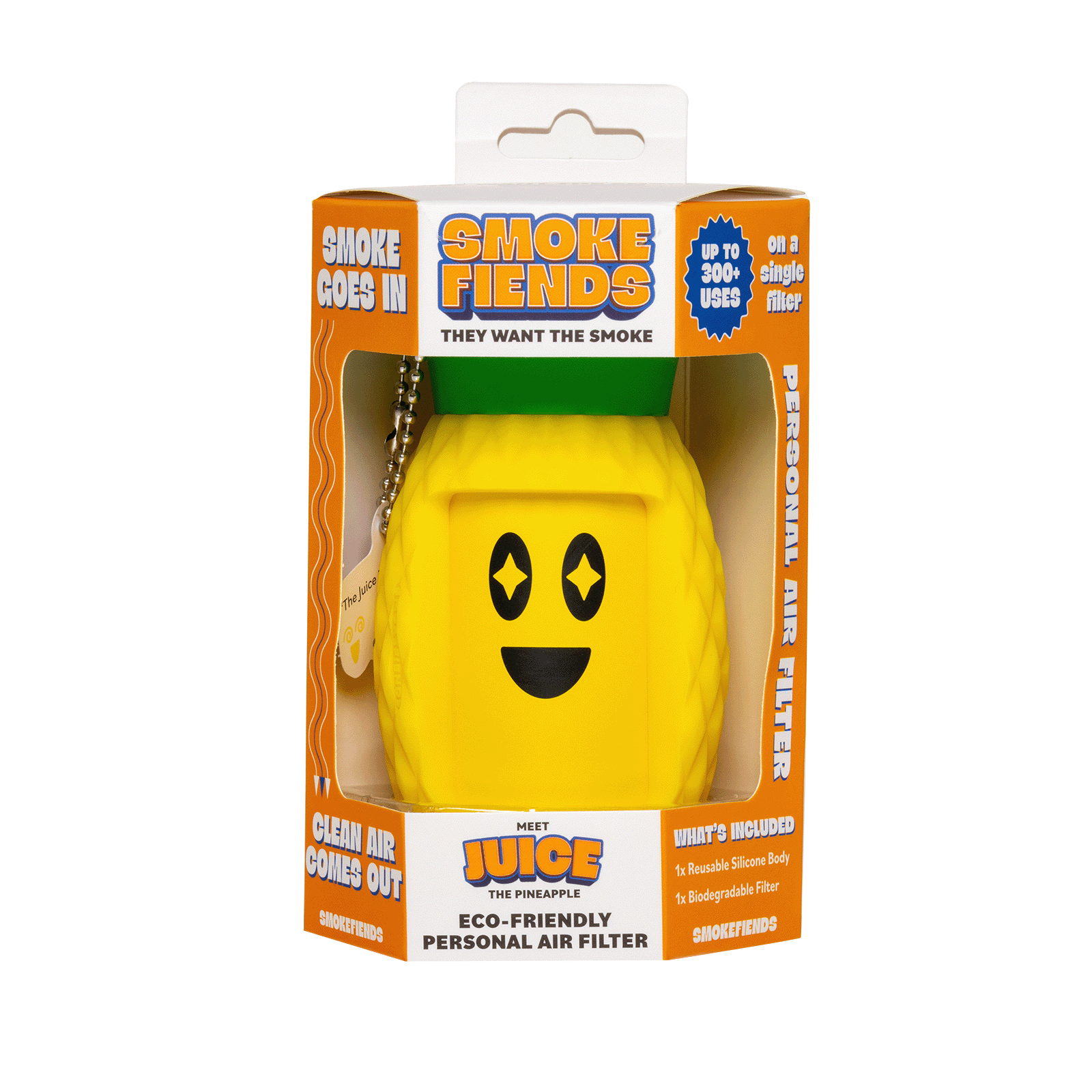 Smoke Fiends - Personal Air Filter Juice The Pineapple Themed Eco-Friendly