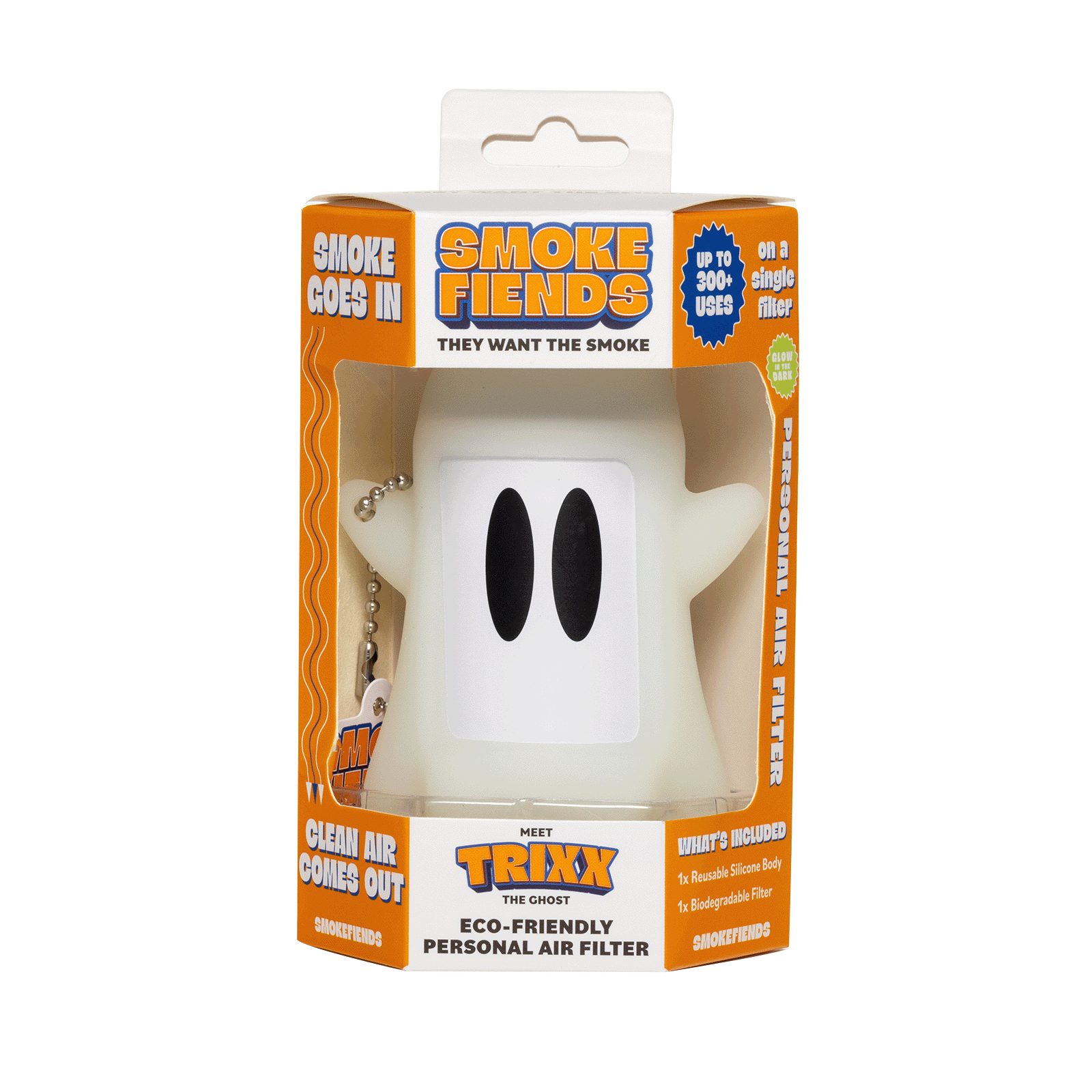 Smoke Fiends - Personal Air Filter Trixx The Ghost Themed Eco-Friendly