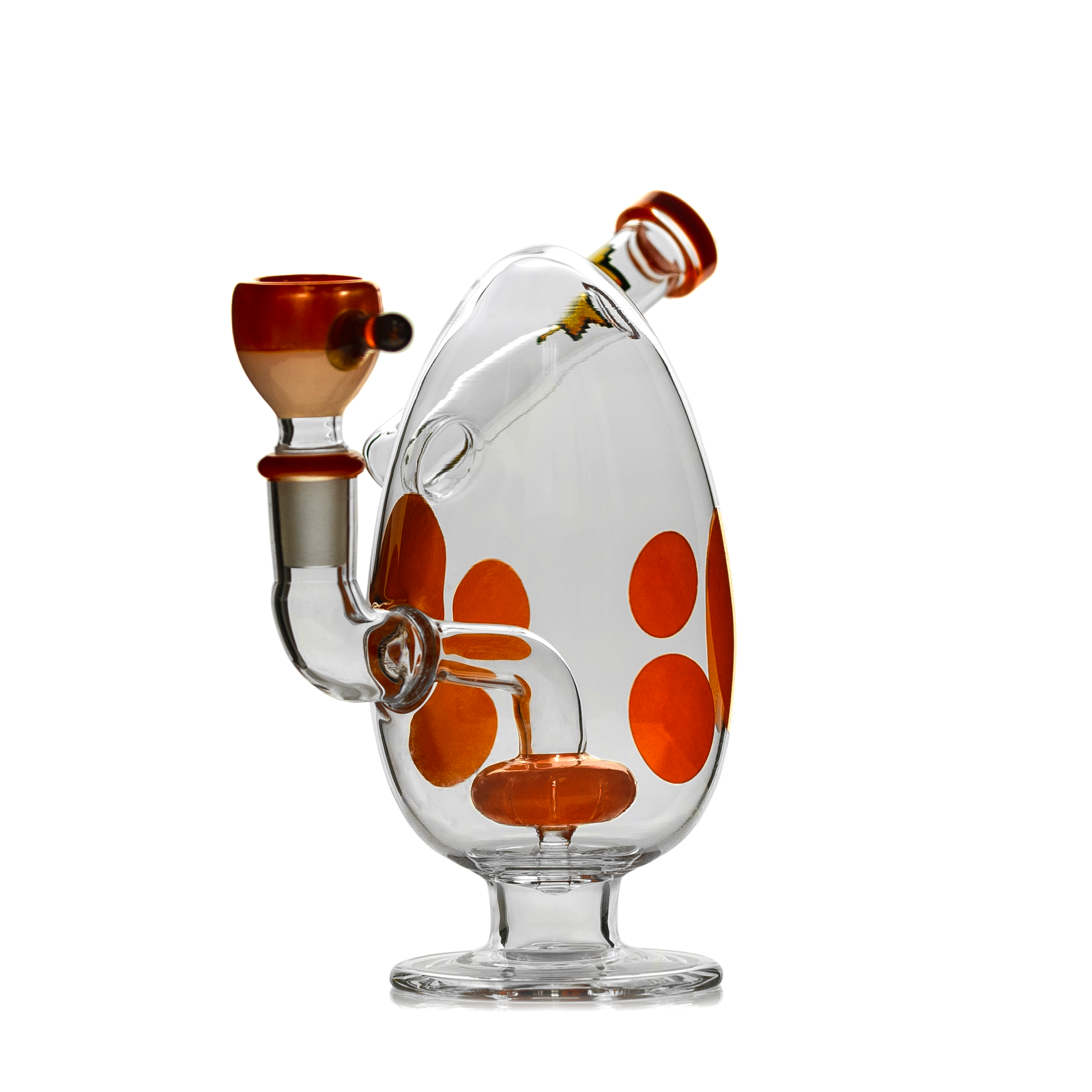 Spotted Egg Bong 7"