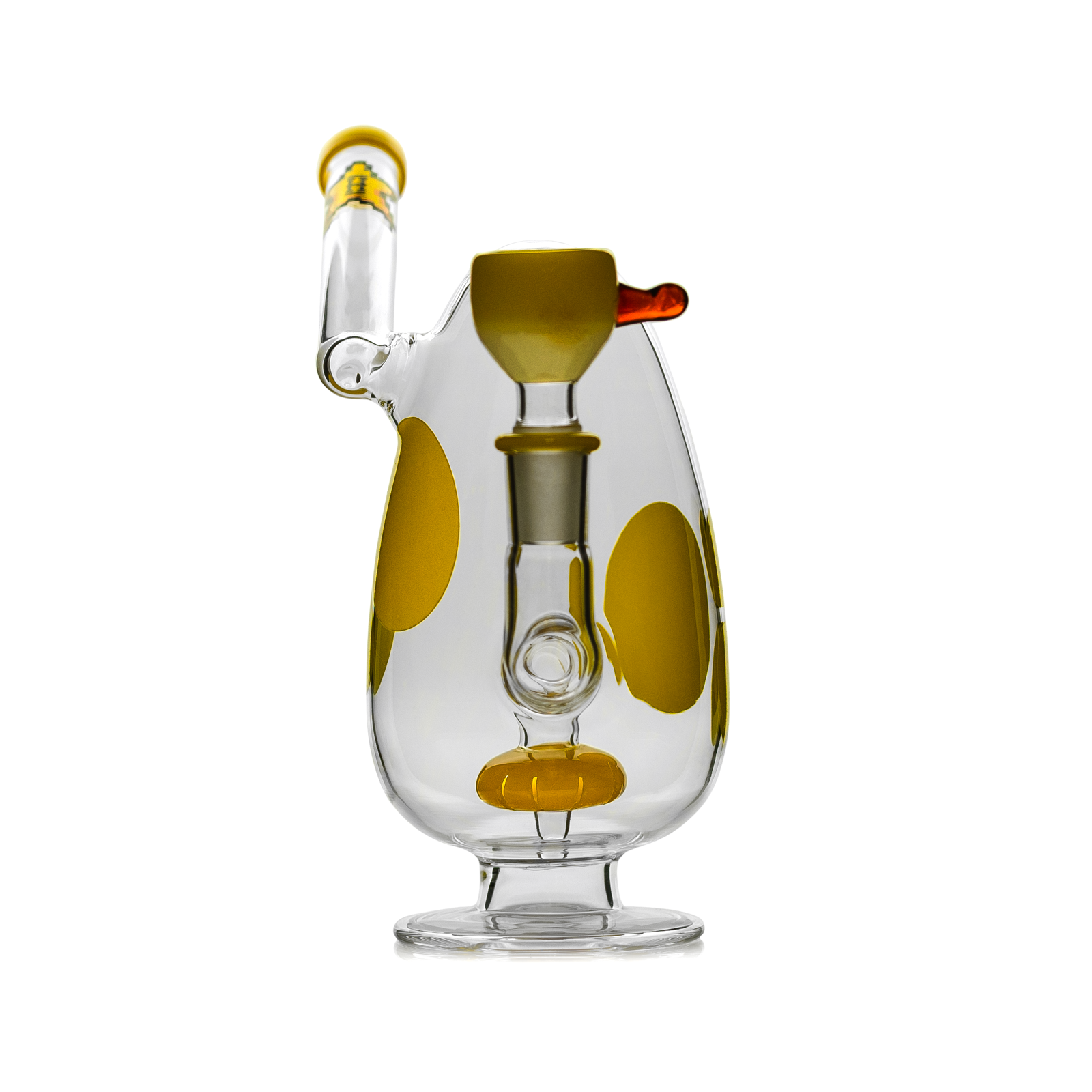 Spotted Egg Bong 7"