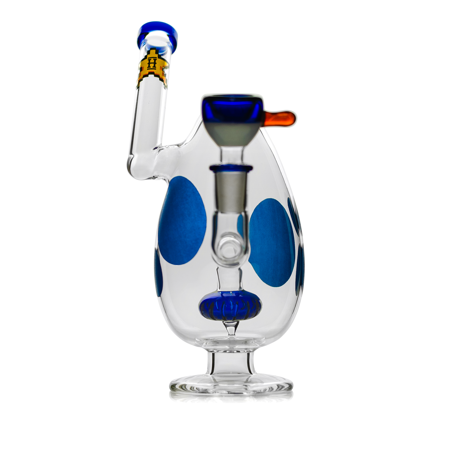 Spotted Egg Bong 7"