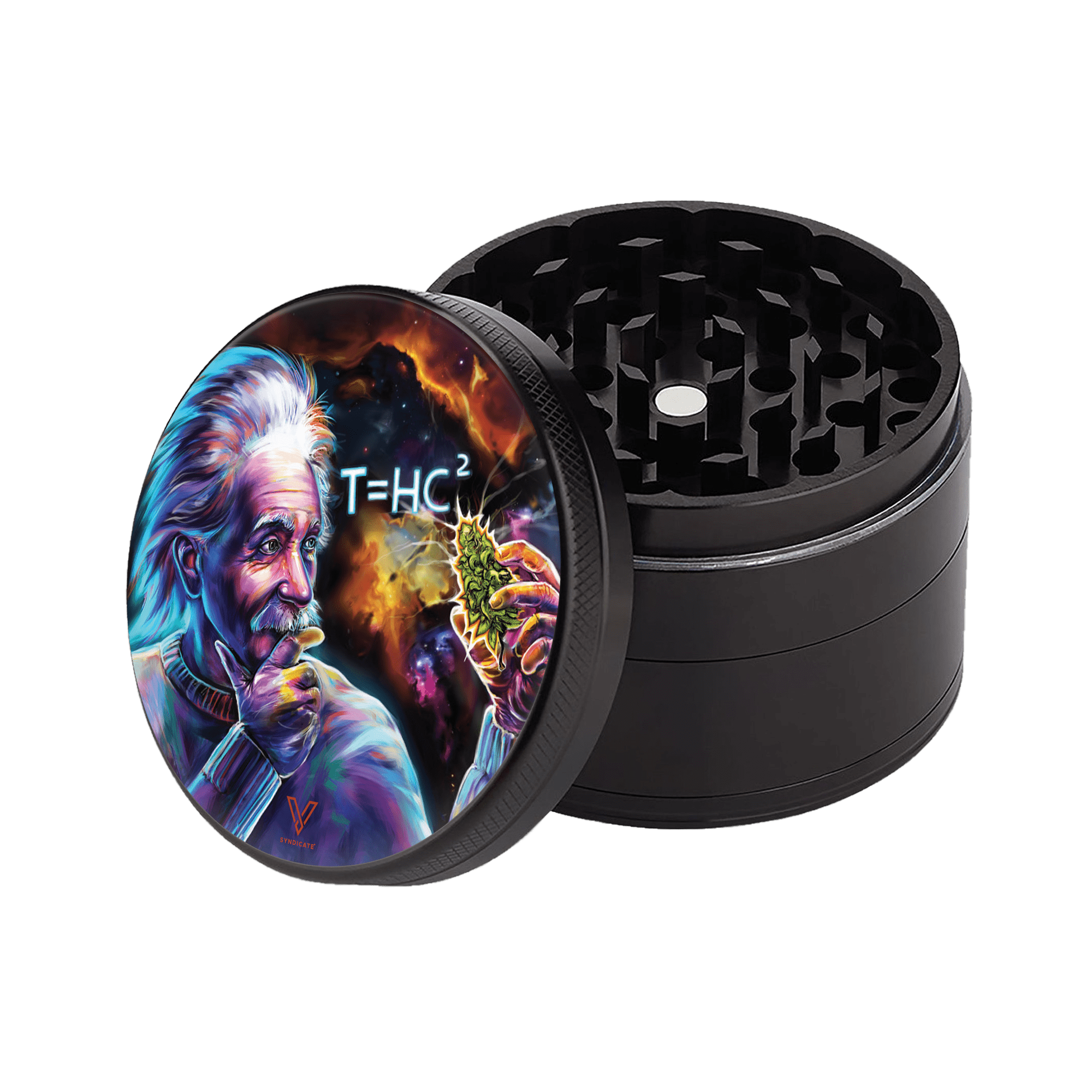 T=HC2 Einstein Black Hole 4-Piece CleanCut Grinder (Nonstick)