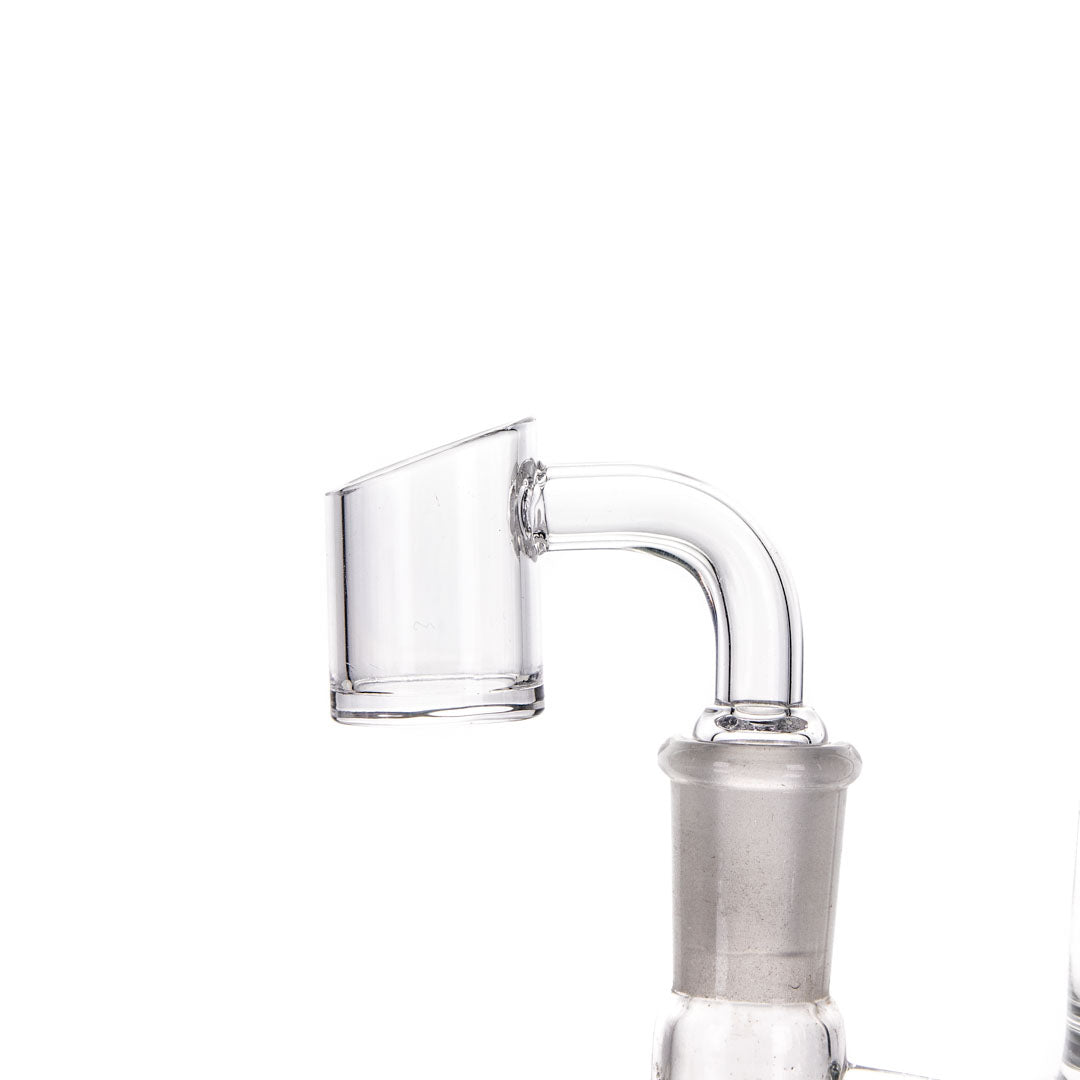 Thick-Base Large Quartz Banger | High Airflow | 14mm Male Joint | 25mm OD | 2mm Thickness
