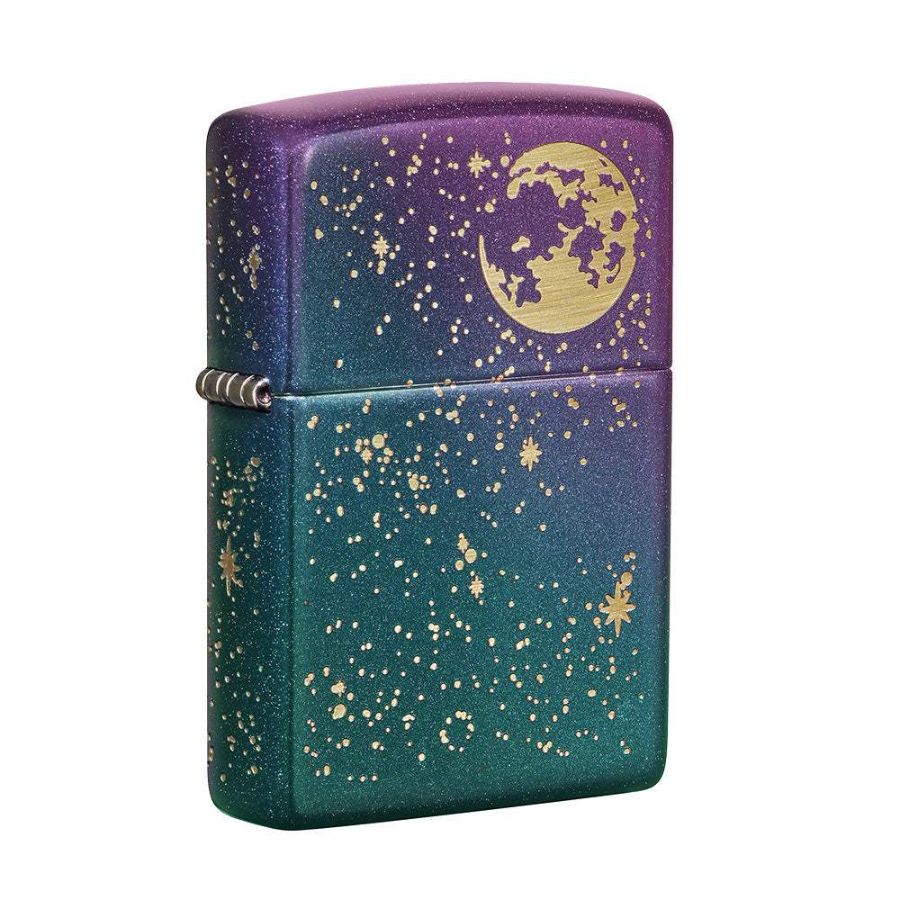 Zippo Engraved Starry Sky Lighter - Iridescent