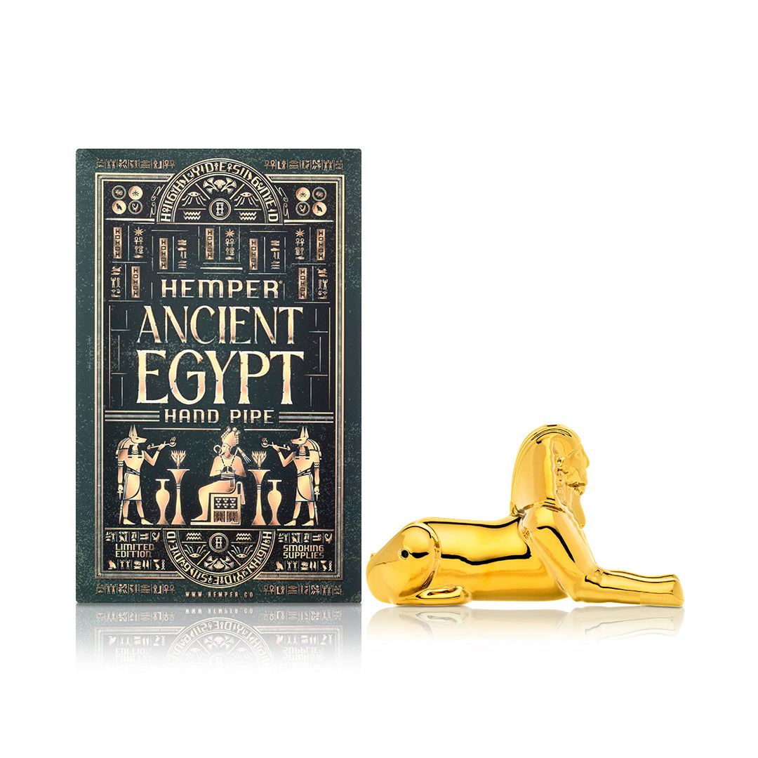 Egypt Sphinx Glass Hand Pipe