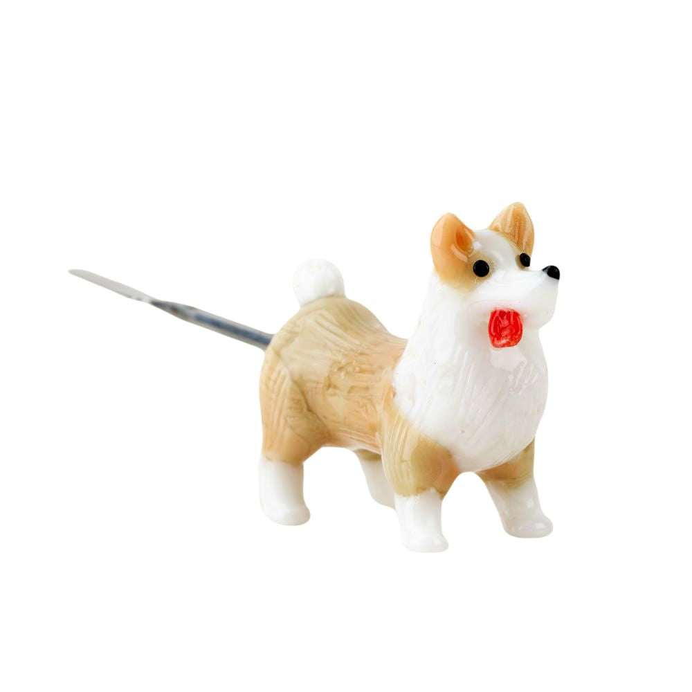 Empire Glassworks 4.5" Metal & Glass Dab Tool - Corgi Dabber