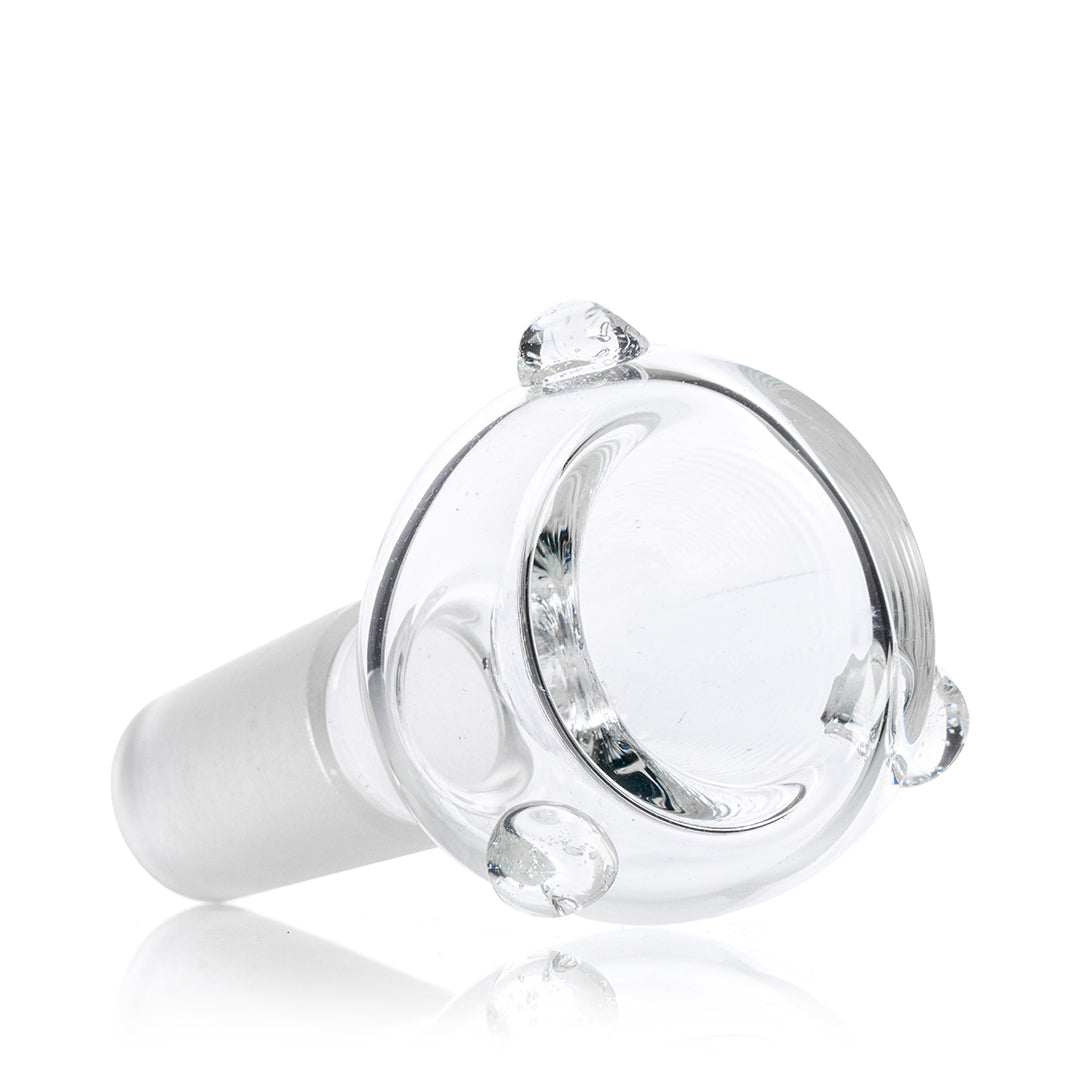 Glass Flower Bowl with 3 Marbles | 14mm Male Joint