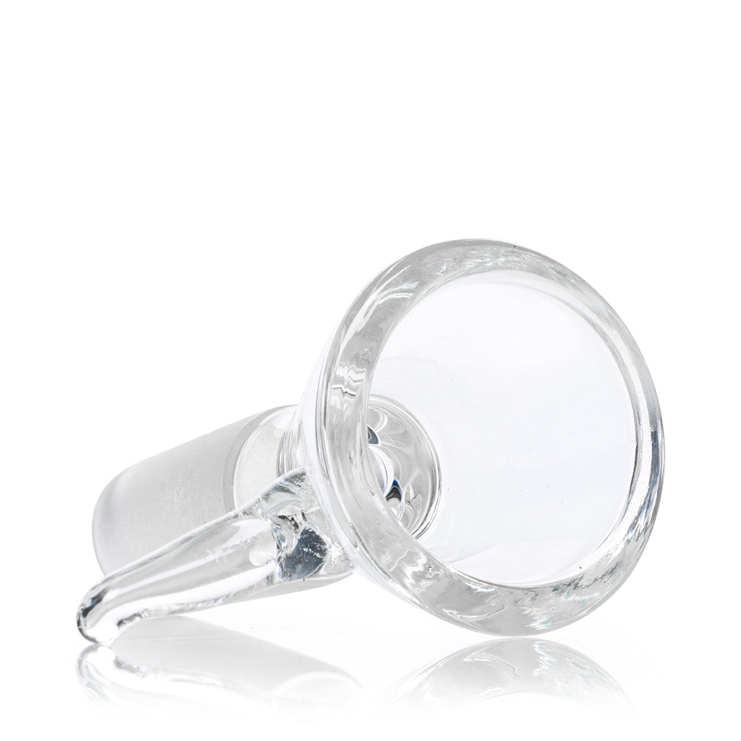 Glass Flower Bowl with Long Handle | 14mm Male Joint