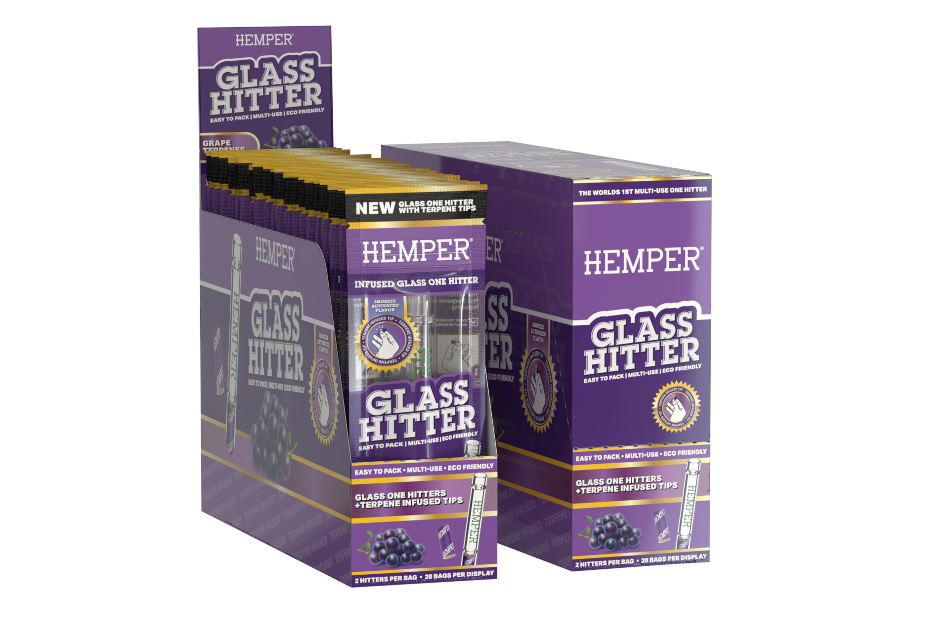 Glass Hitter Grape - Tip Flavored One Hitter