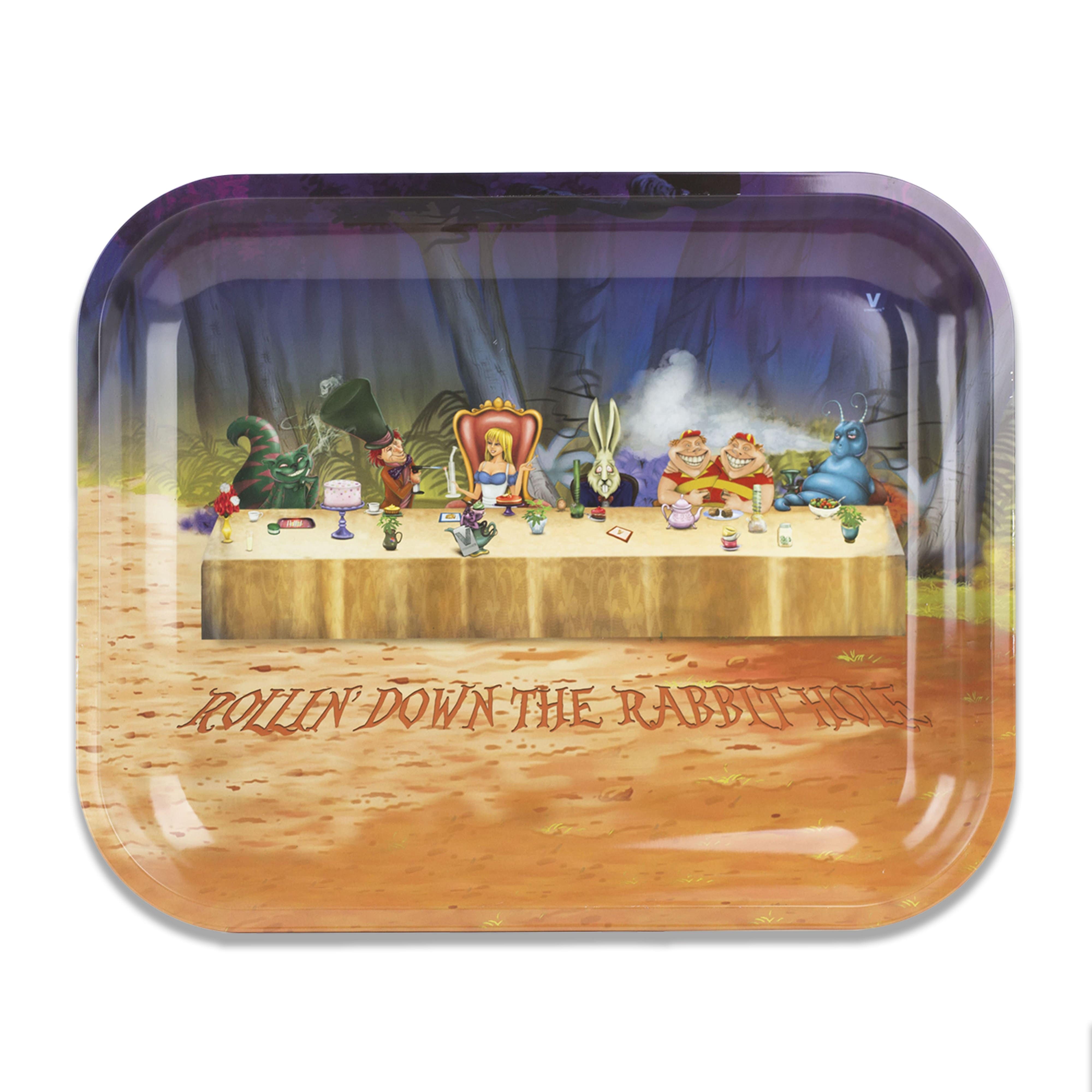 Alice Tea Party Metal Tray