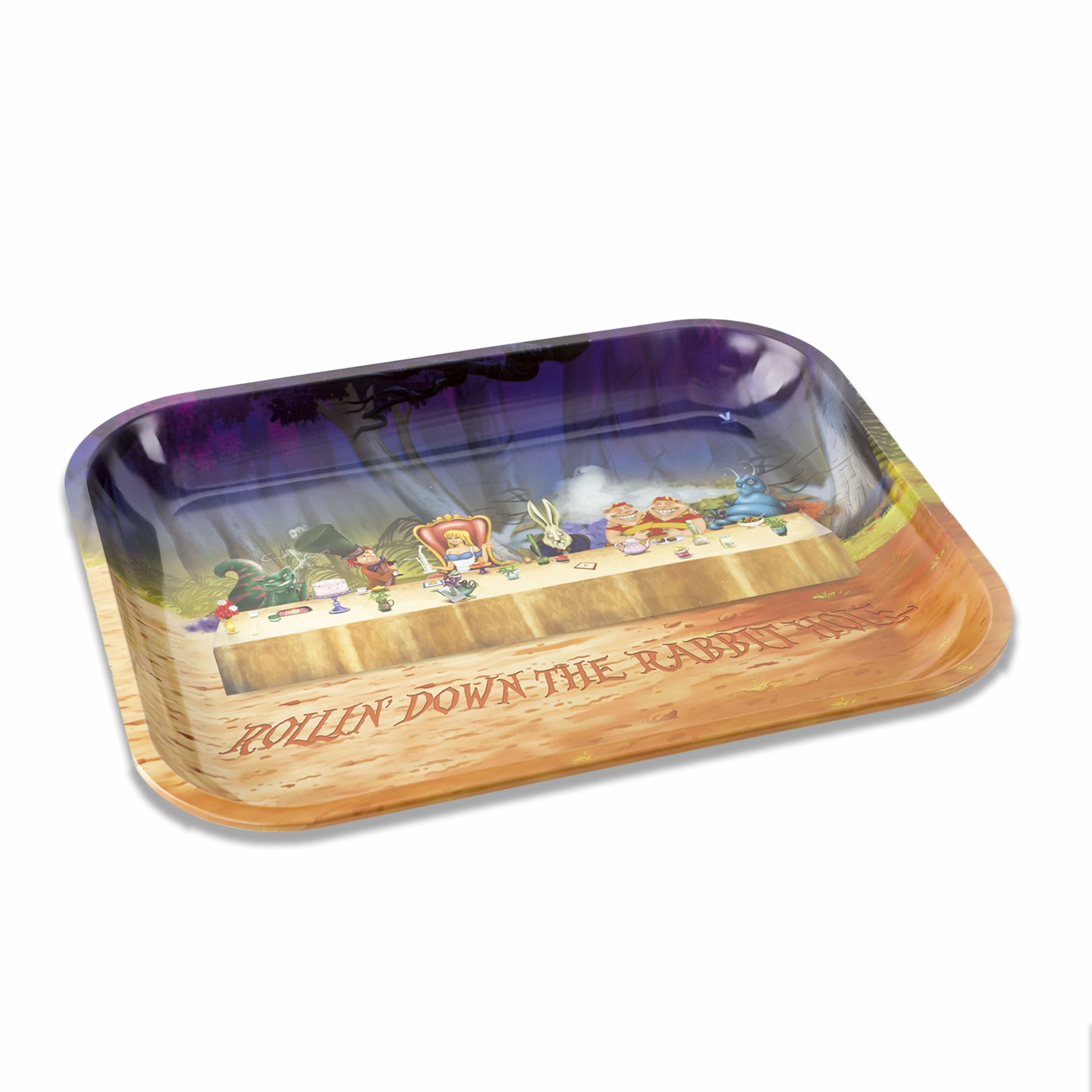 Alice Tea Party Metal Tray