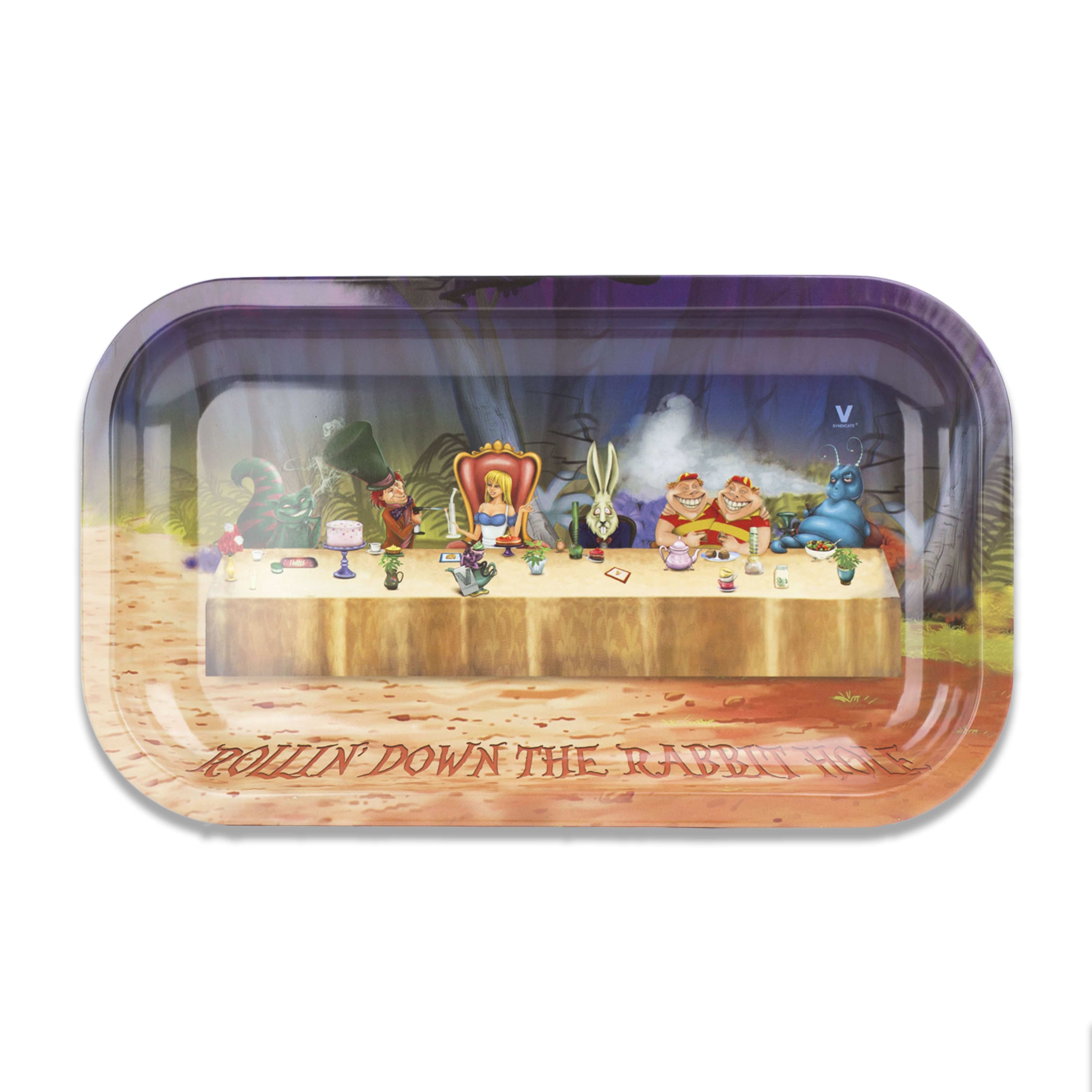 Alice Tea Party Metal Tray
