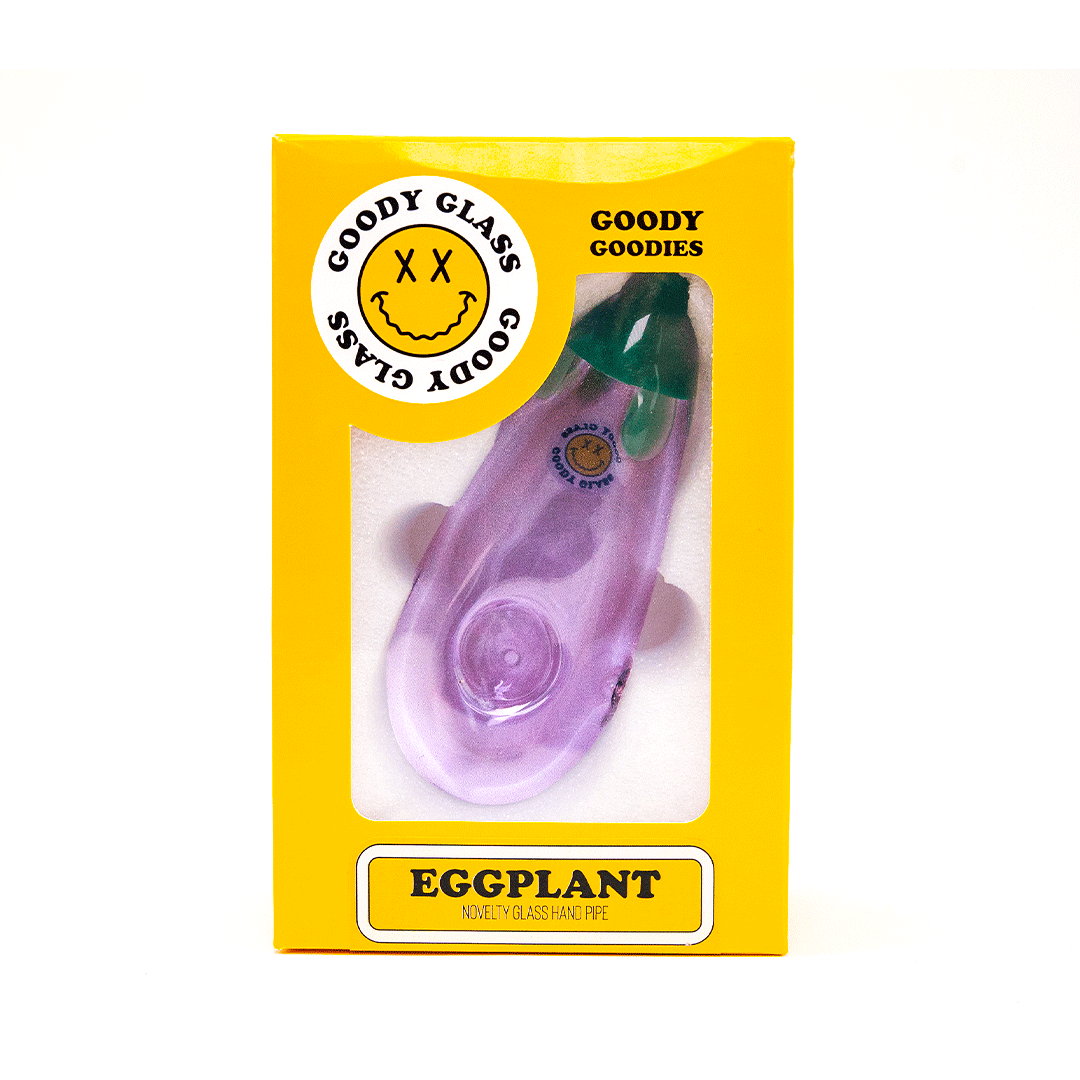 Goody Glass - Eggplant Hand Pipe