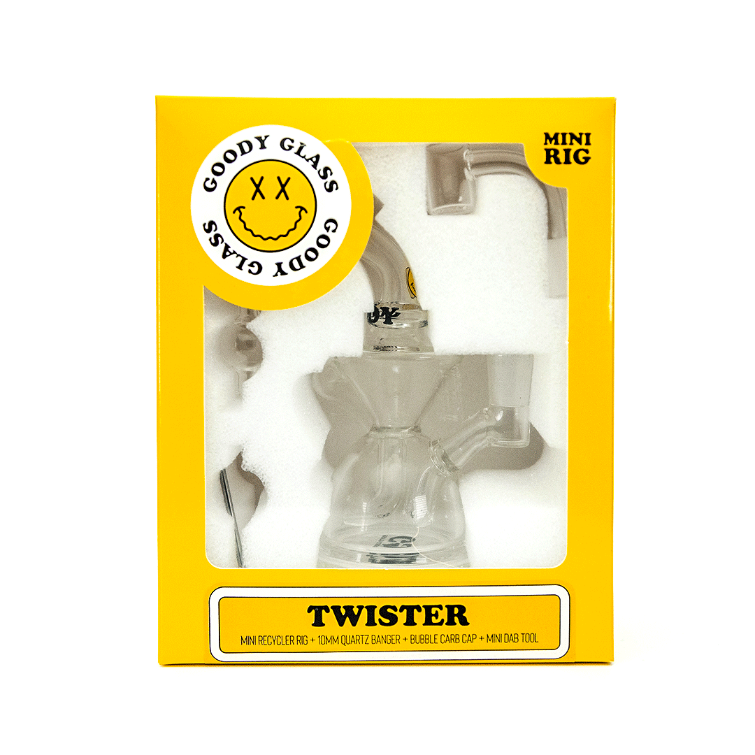 Goody Glass - Twister Mini Dab Rig 4-Piece Kit