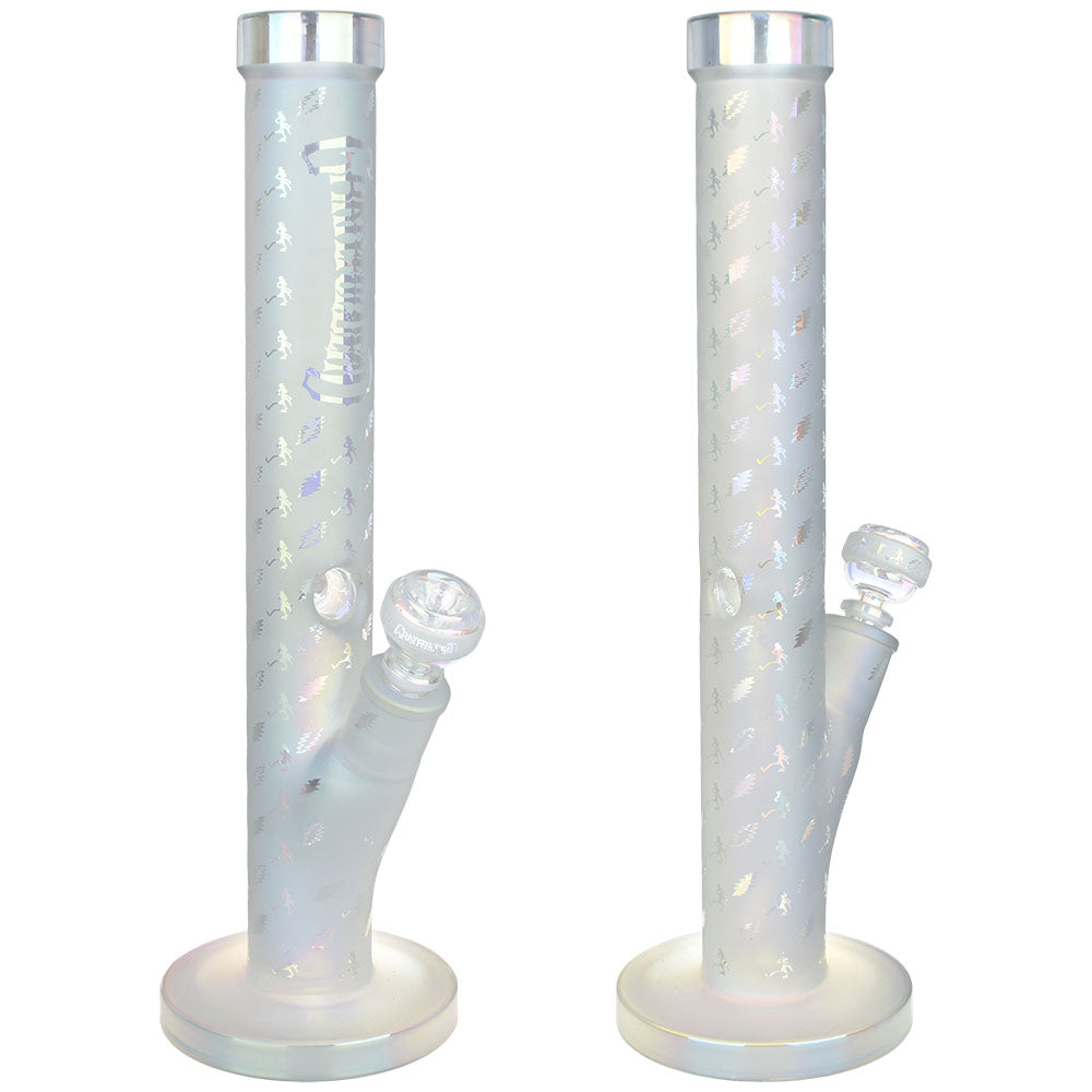 Grateful Dead x Pulsar Bolts And Skellies Straight Tube Bong-15.5"/14mm F