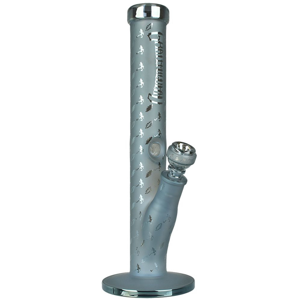 Grateful Dead x Pulsar Bolts And Skellies Straight Tube Bong-15.5"/14mm F